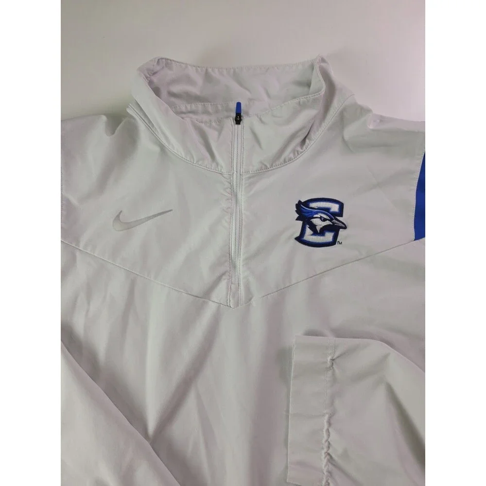 Creighton Blue Jays Nike Check 1/4 Zip Team Pullover XL Whiteout Vented